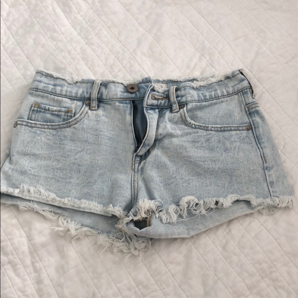 Light Wash Denim Shorts